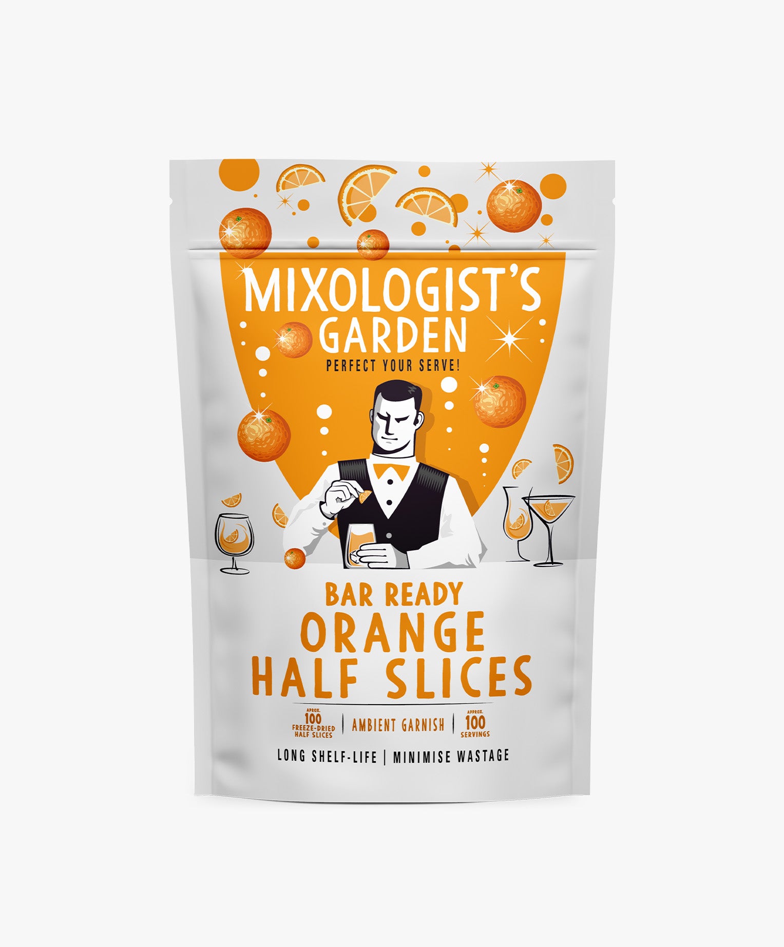 Orange (Half-Slices) 100g – Mixologist's Garden